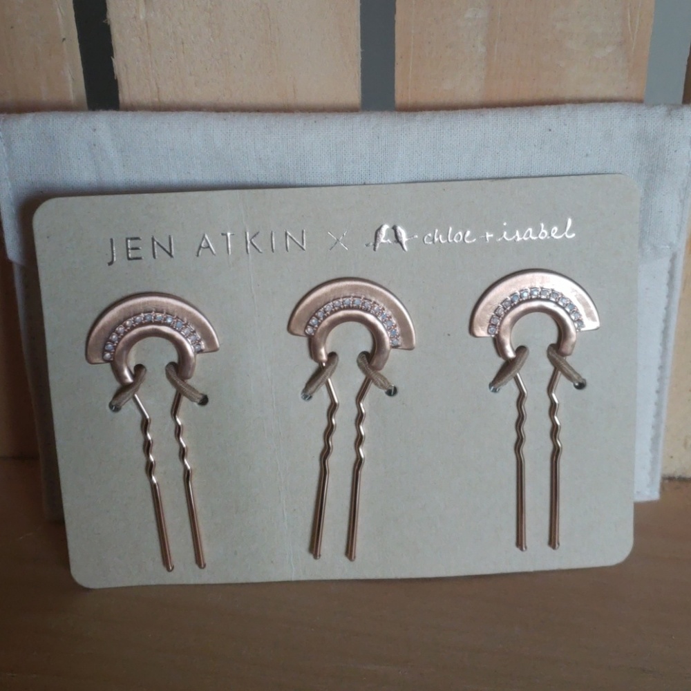 Chloe + Isabel Small Crystal Pavé Fan Pin Set
